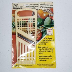 Vintage 1978 Action Maid Stainless Steel Vegetable Slicer New in Package